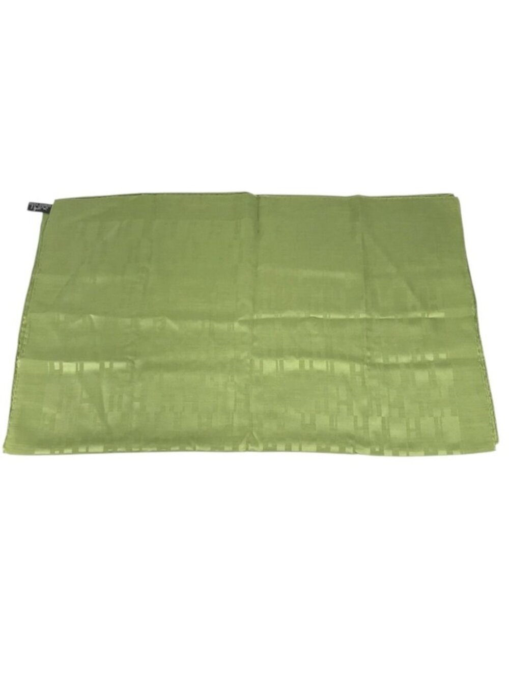 Hermes Shawl H Logo Silk Green Scarf